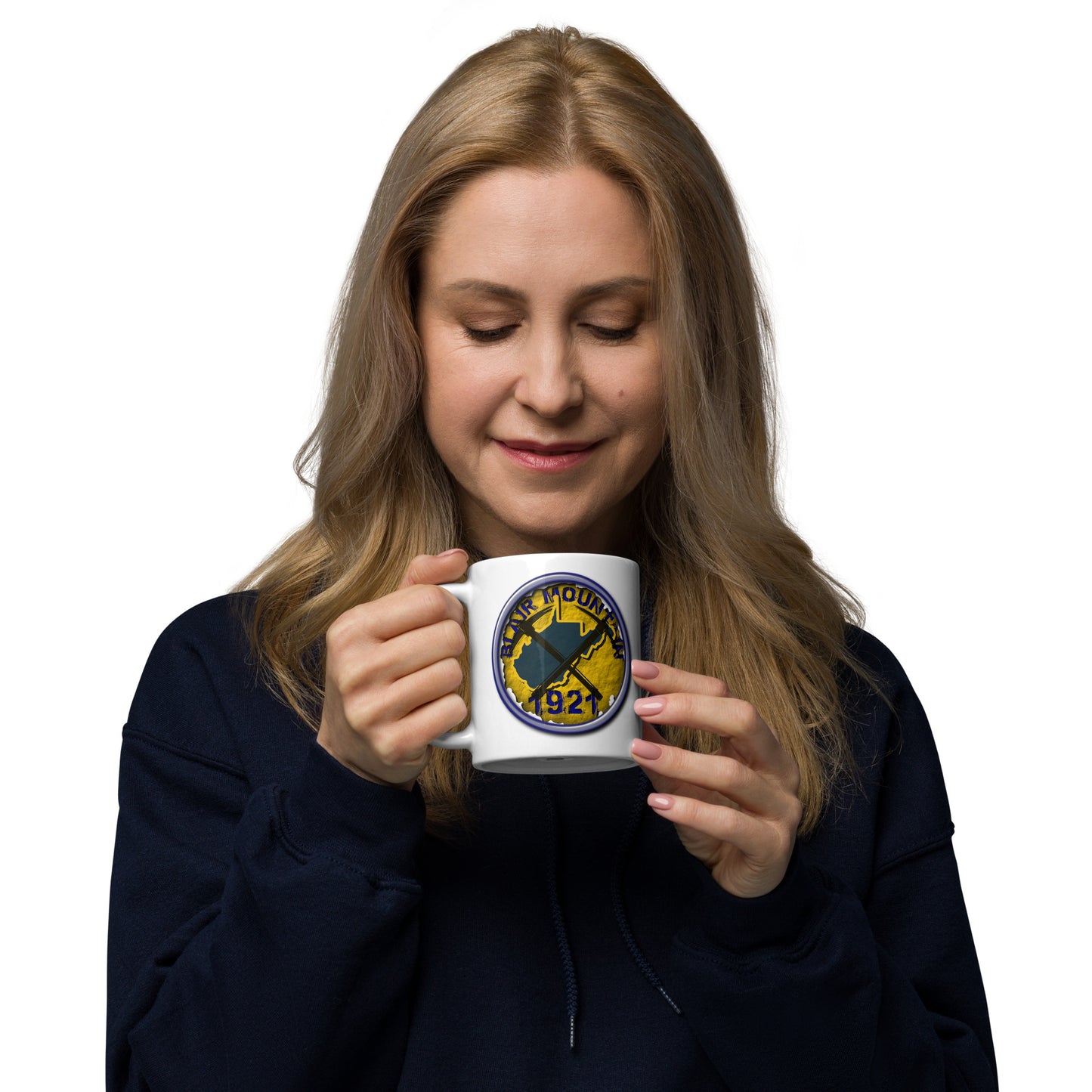 West Virginia Collection™ — Blair Mountain 1921 White Glossy Mug | West Virginia Miners Tribute