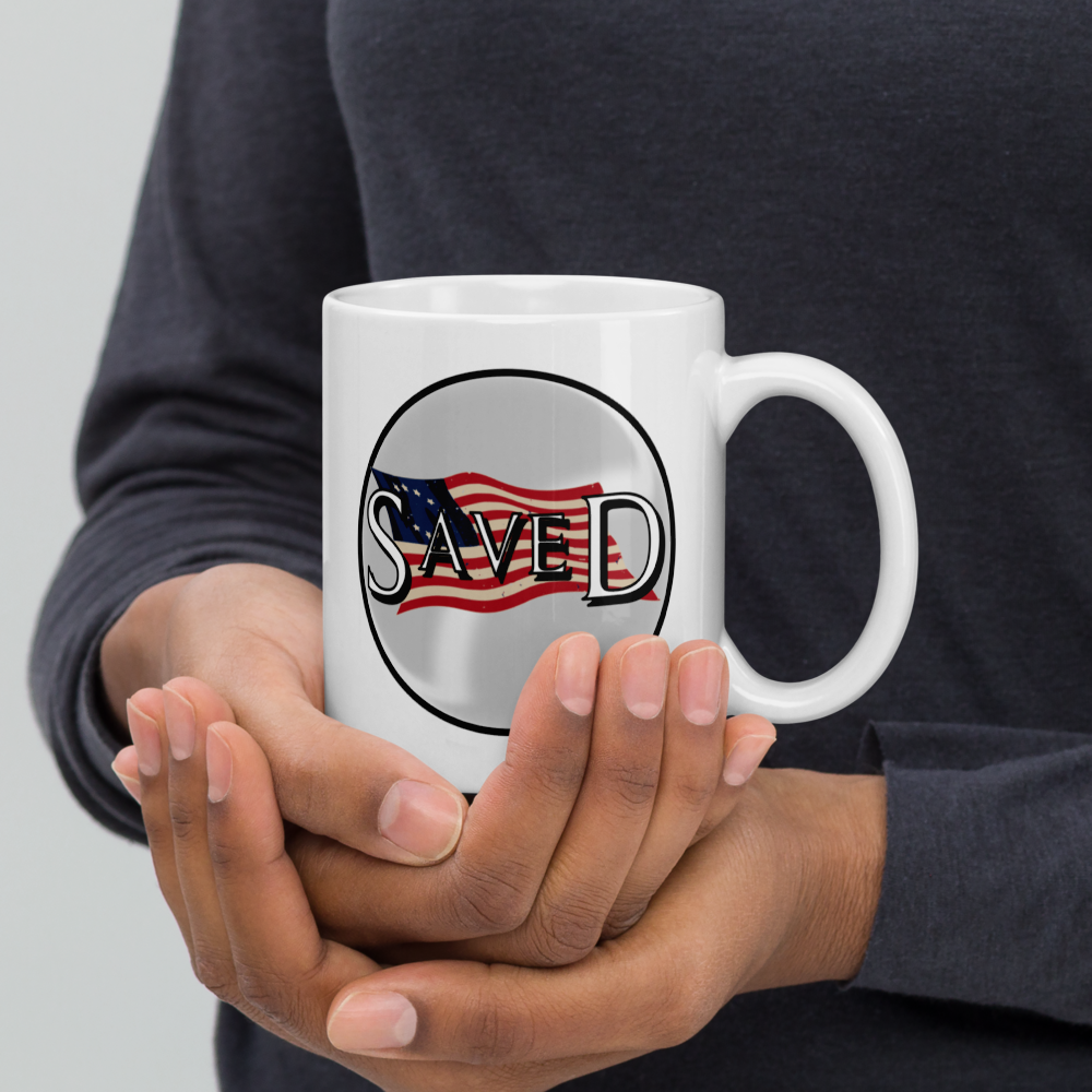 Liberty Collection SAVED White glossy mug