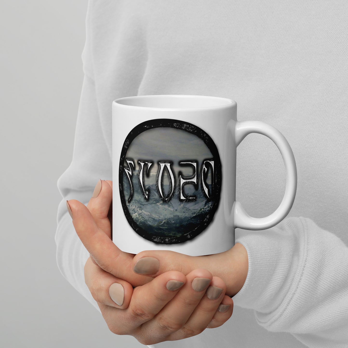 Tundra Collection™ — Daedric Edition™ White glossy mug