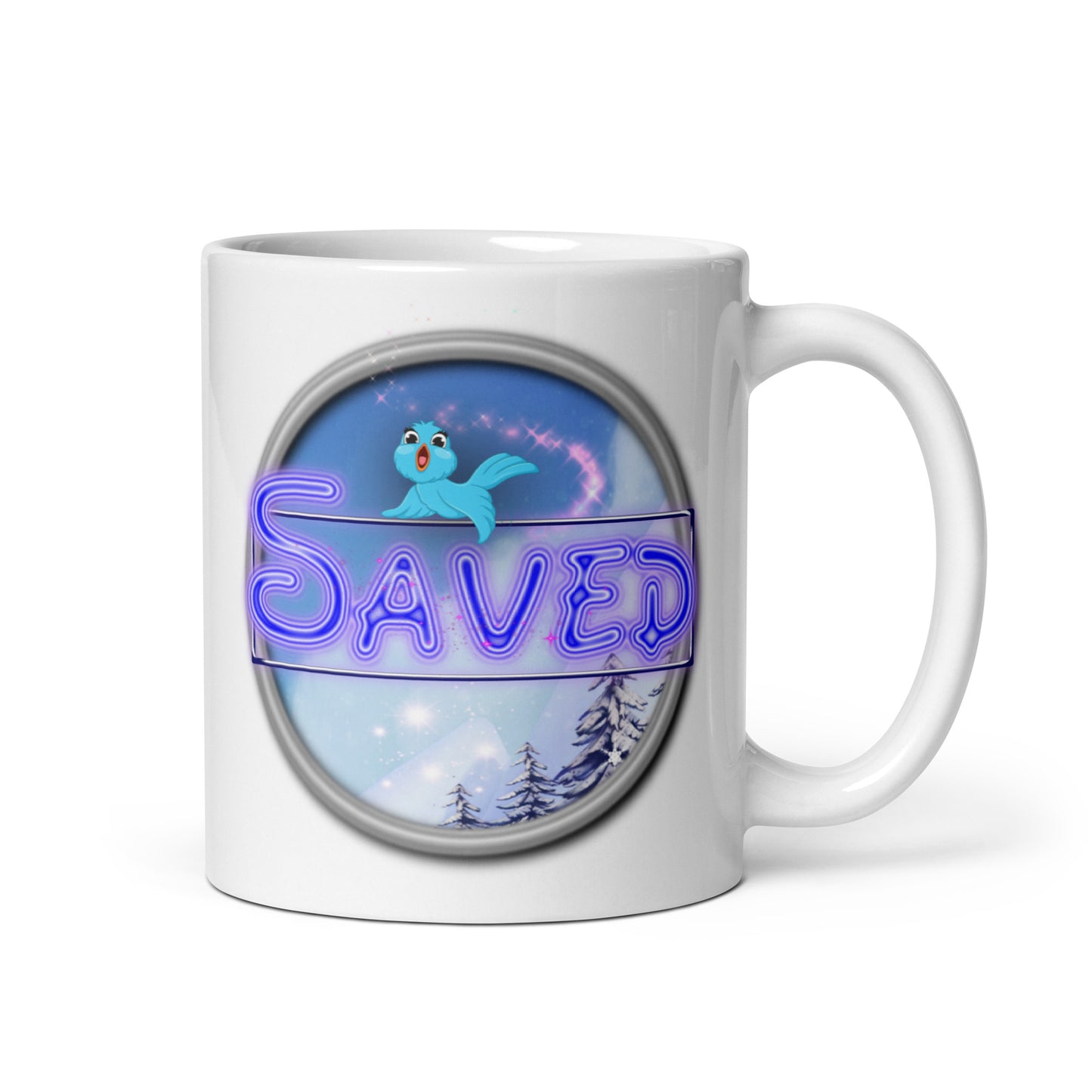Cozy Corner™ SAVED —Enchanted Edition™ White glossy mug