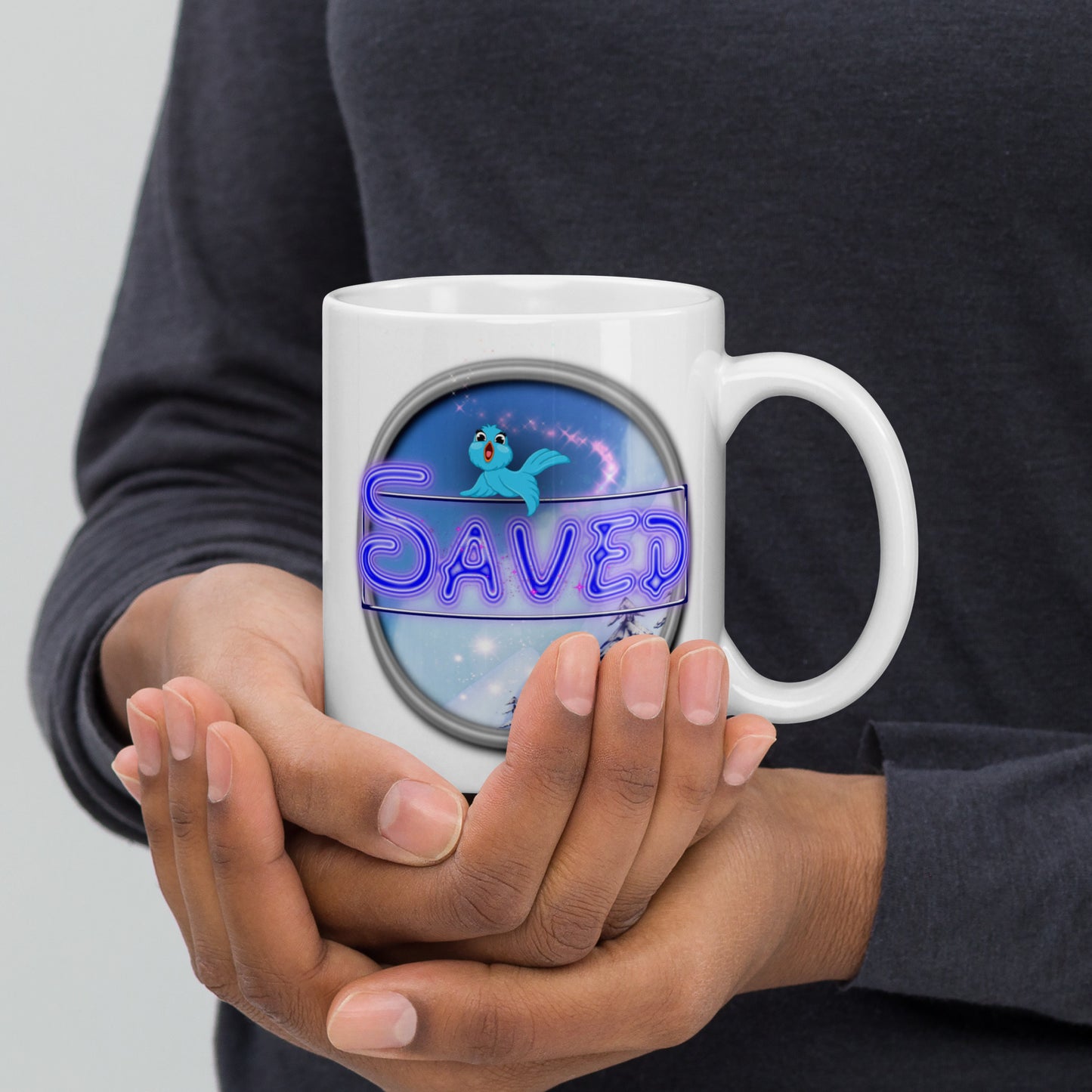 Cozy Corner™ SAVED —Enchanted Edition™ White glossy mug