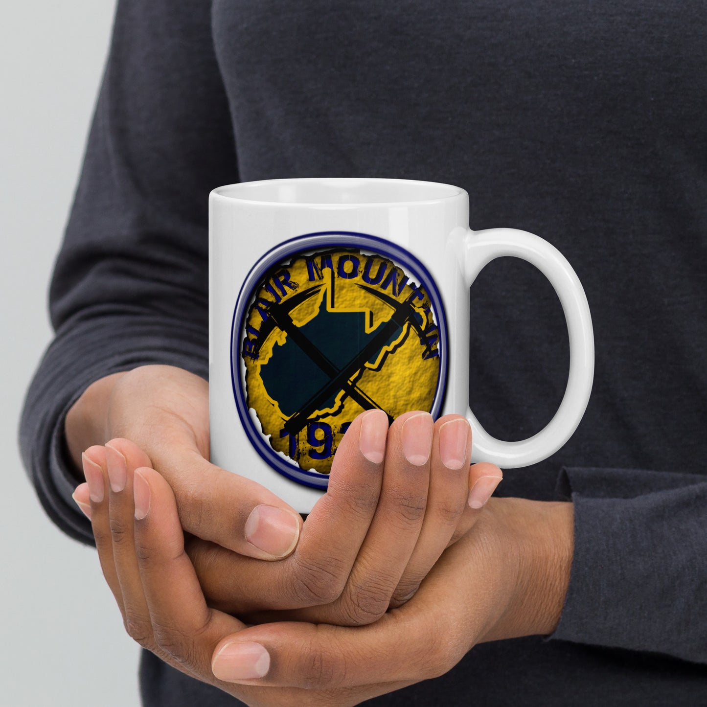 West Virginia Collection™ — Blair Mountain 1921 White Glossy Mug | West Virginia Miners Tribute