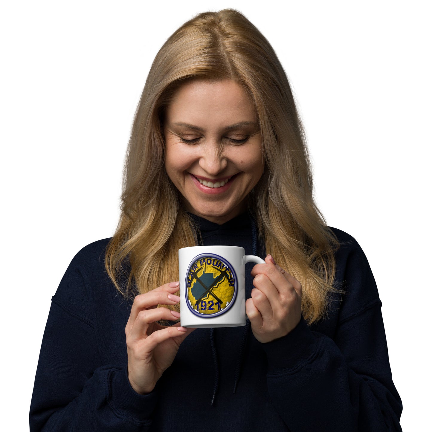 West Virginia Collection™ — Blair Mountain 1921 White Glossy Mug | West Virginia Miners Tribute