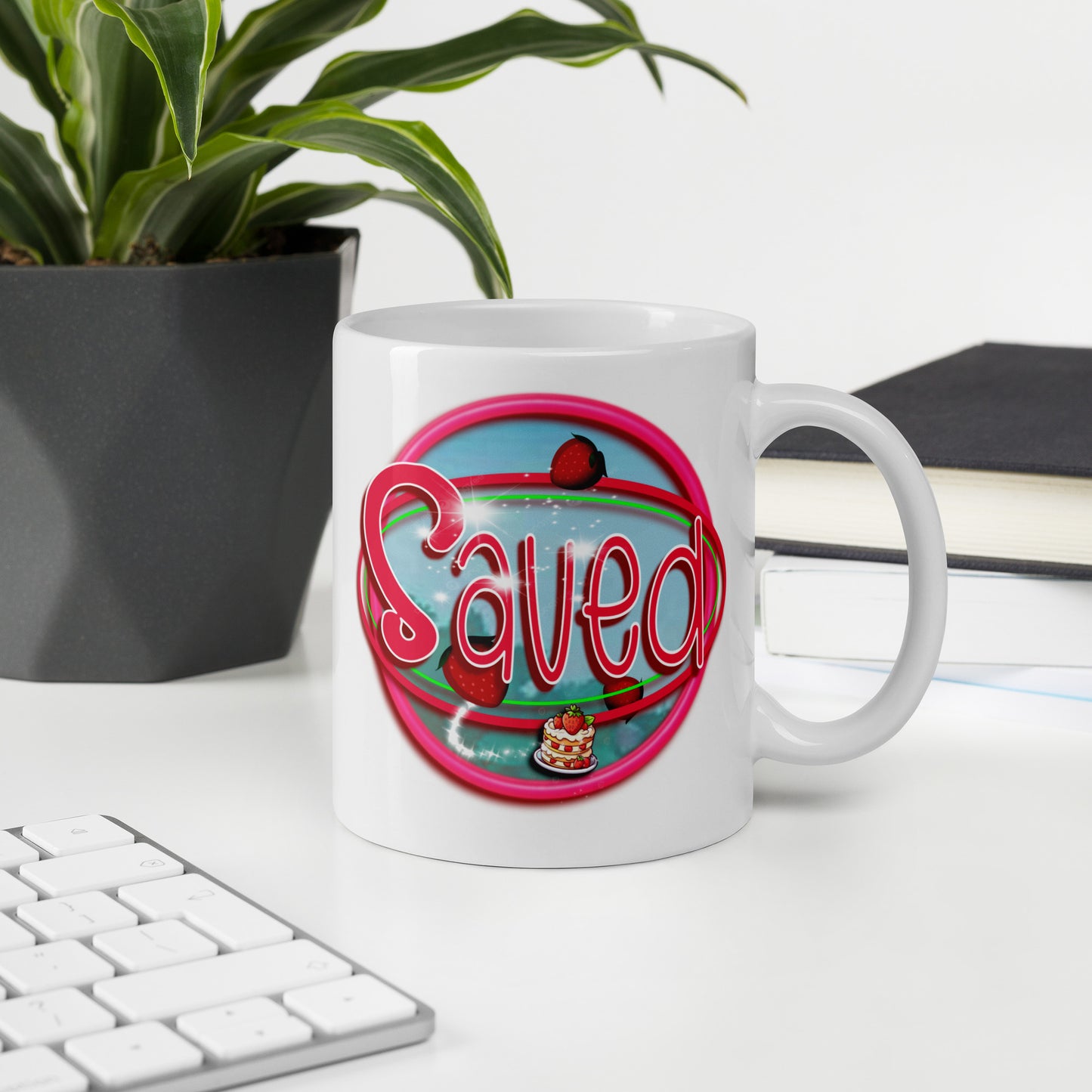 Cozy Corner™ SAVED — Shortcake Edition™ — White glossy mug