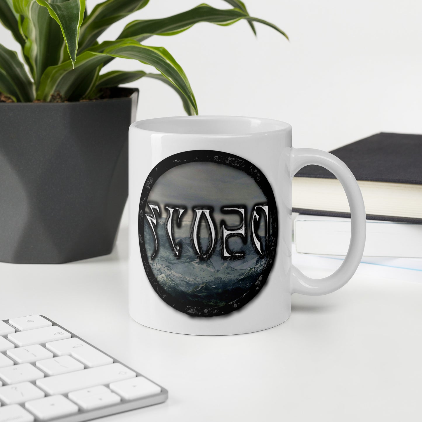 Tundra Collection™ — Daedric Edition™ White glossy mug