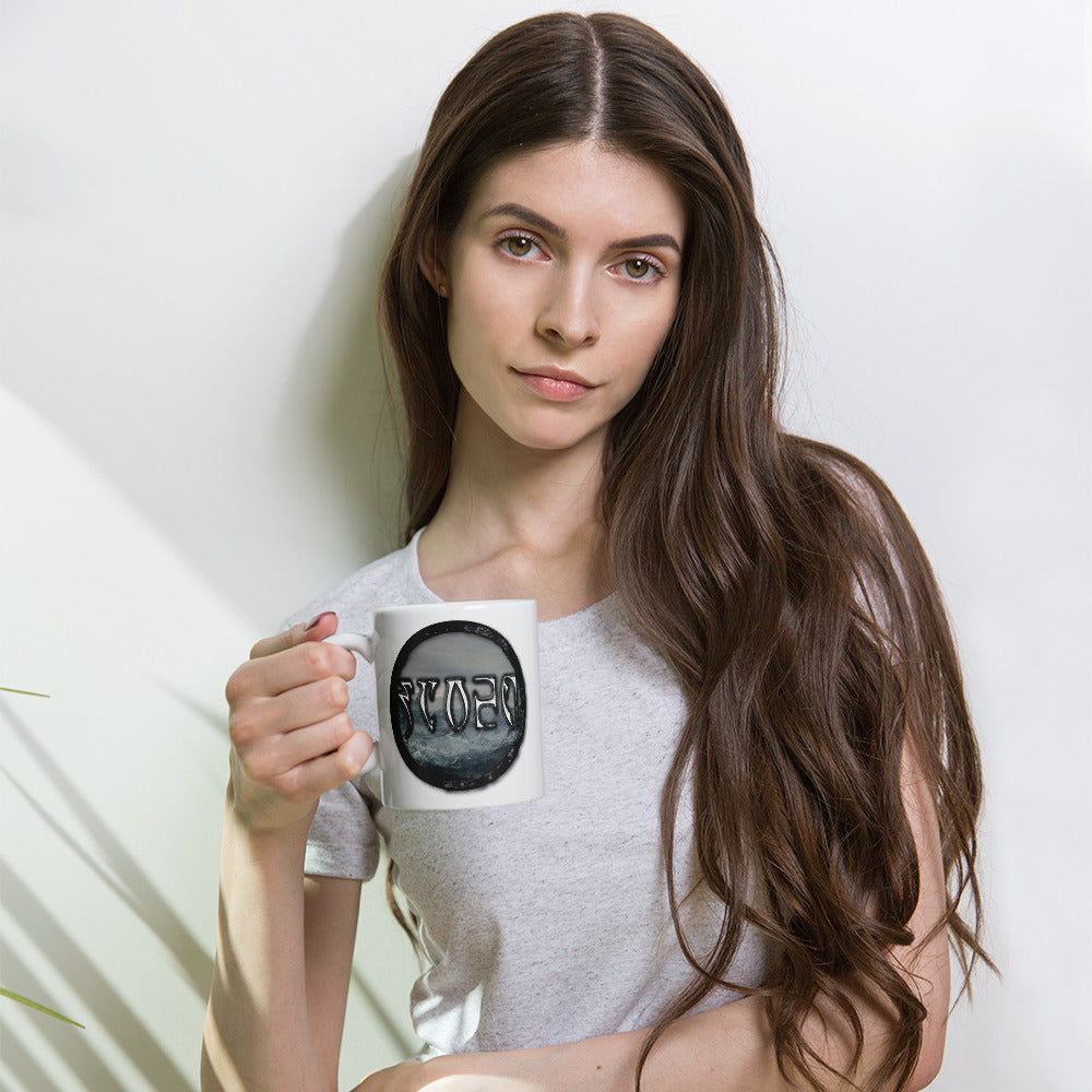 Tundra Collection™ — Daedric Edition™ White glossy mug