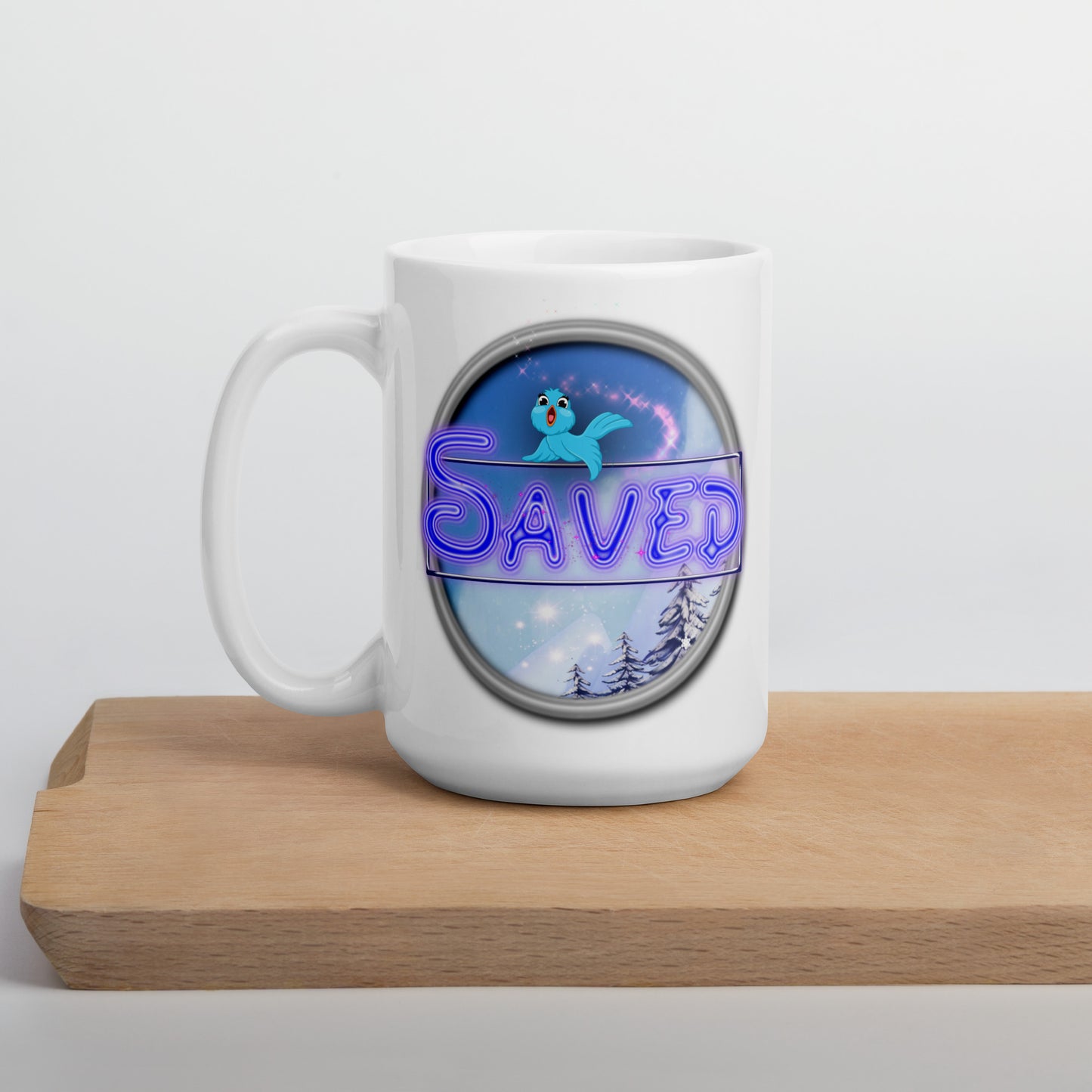 Cozy Corner™ SAVED —Enchanted Edition™ White glossy mug