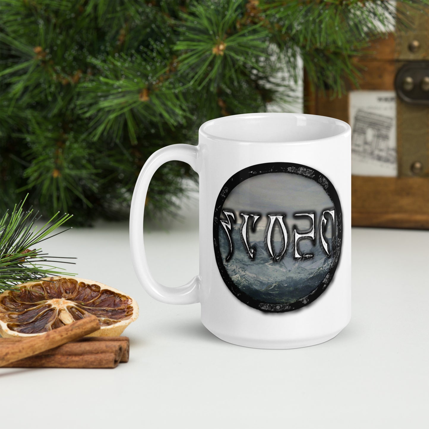 Tundra Collection™ — Daedric Edition™ White glossy mug