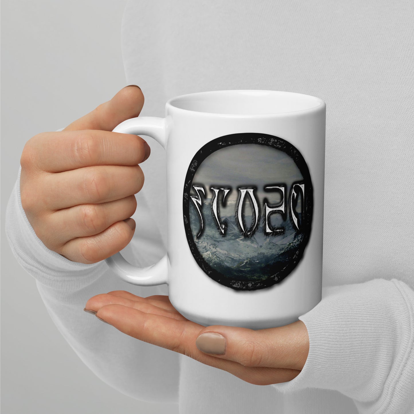 Tundra Collection™ — Daedric Edition™ White glossy mug