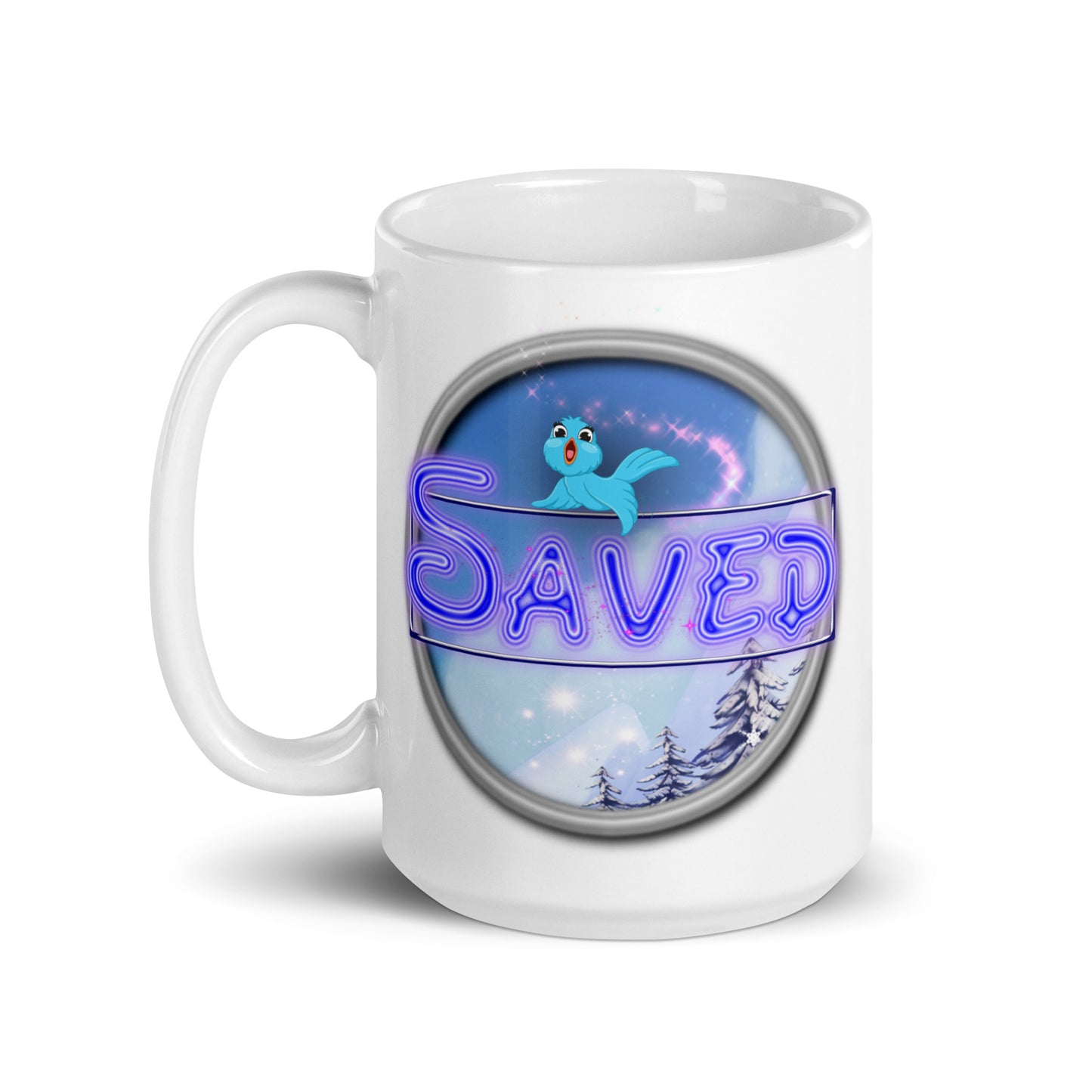 Cozy Corner™ SAVED —Enchanted Edition™ White glossy mug