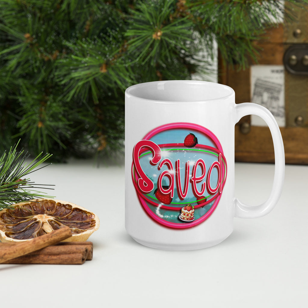SAVED Shortcake Edition™ — White glossy mug