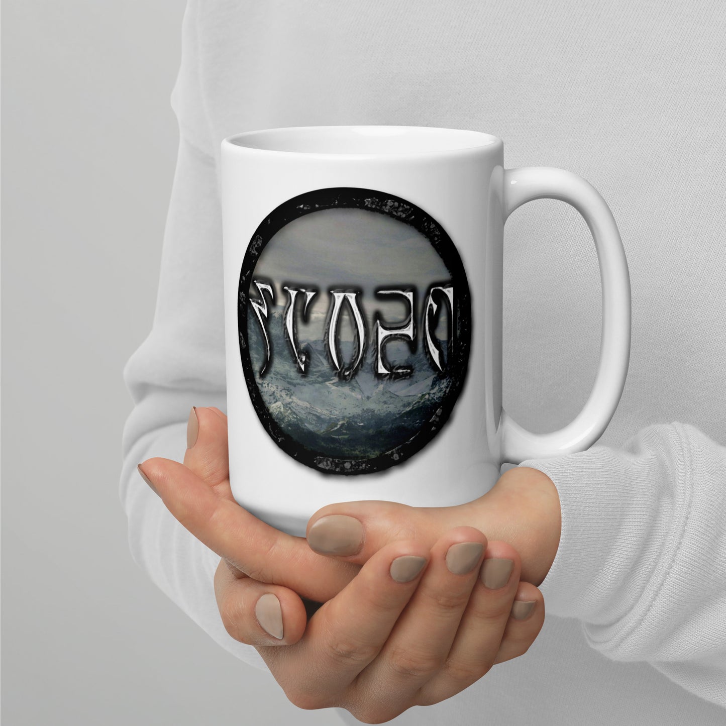 Tundra Collection™ — Daedric Edition™ White glossy mug