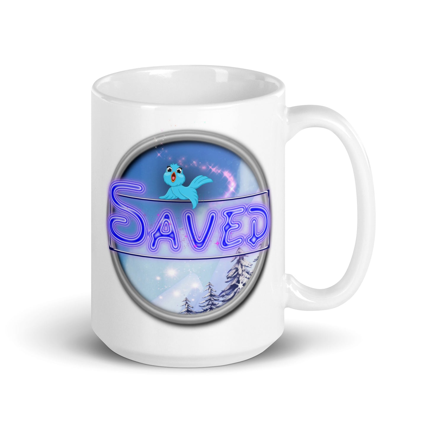 Cozy Corner™ SAVED —Enchanted Edition™ White glossy mug
