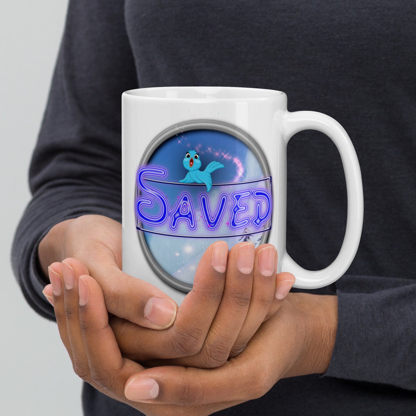 Cozy Corner™ SAVED —Enchanted Edition™ White glossy mug