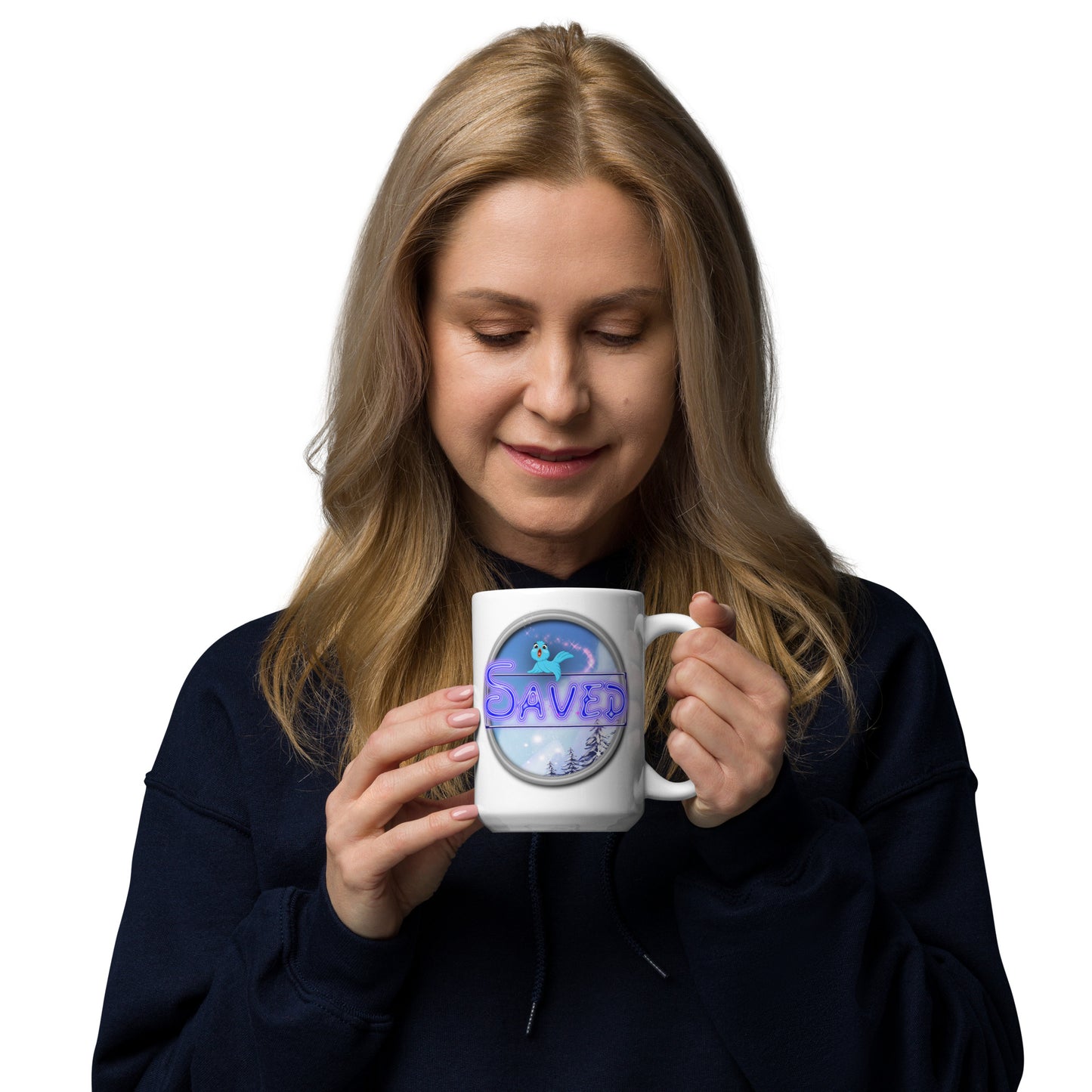 Cozy Corner™ SAVED —Enchanted Edition™ White glossy mug