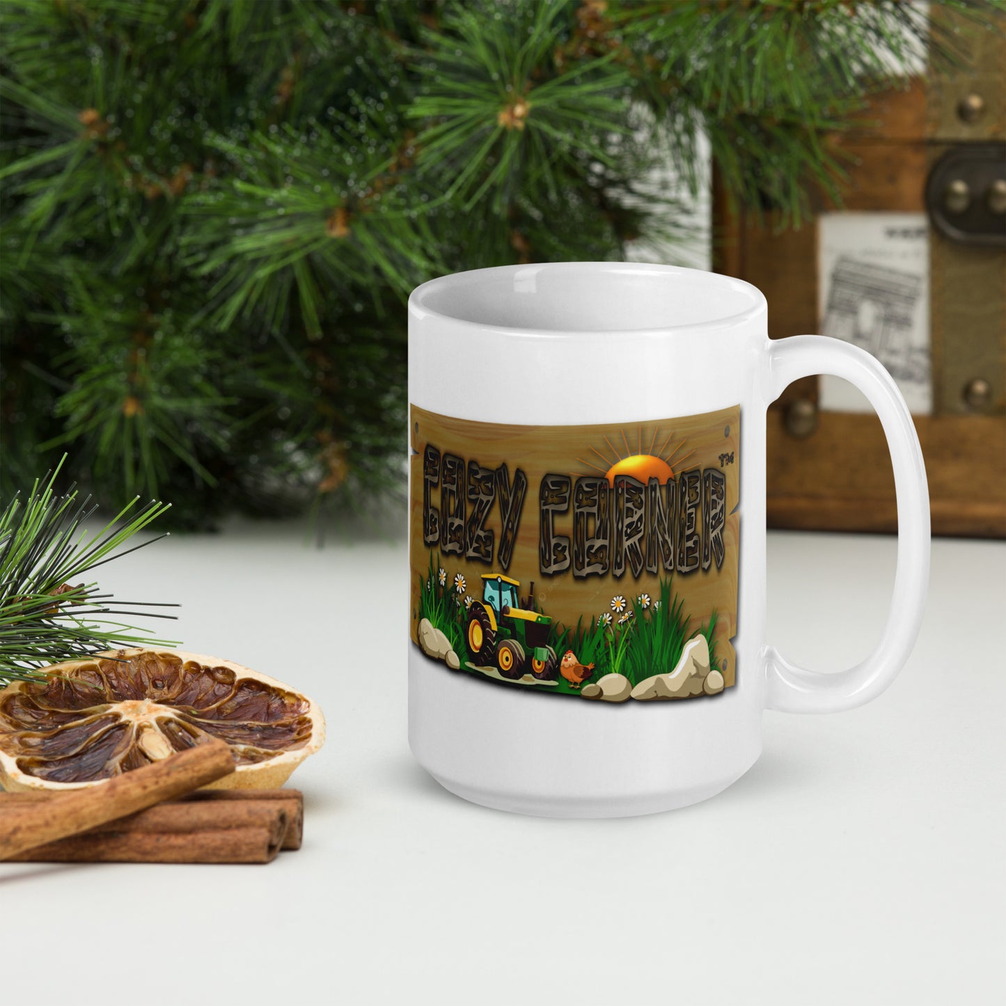 Cozy Corner™ SAVED — Farm Edition™ White glossy mug