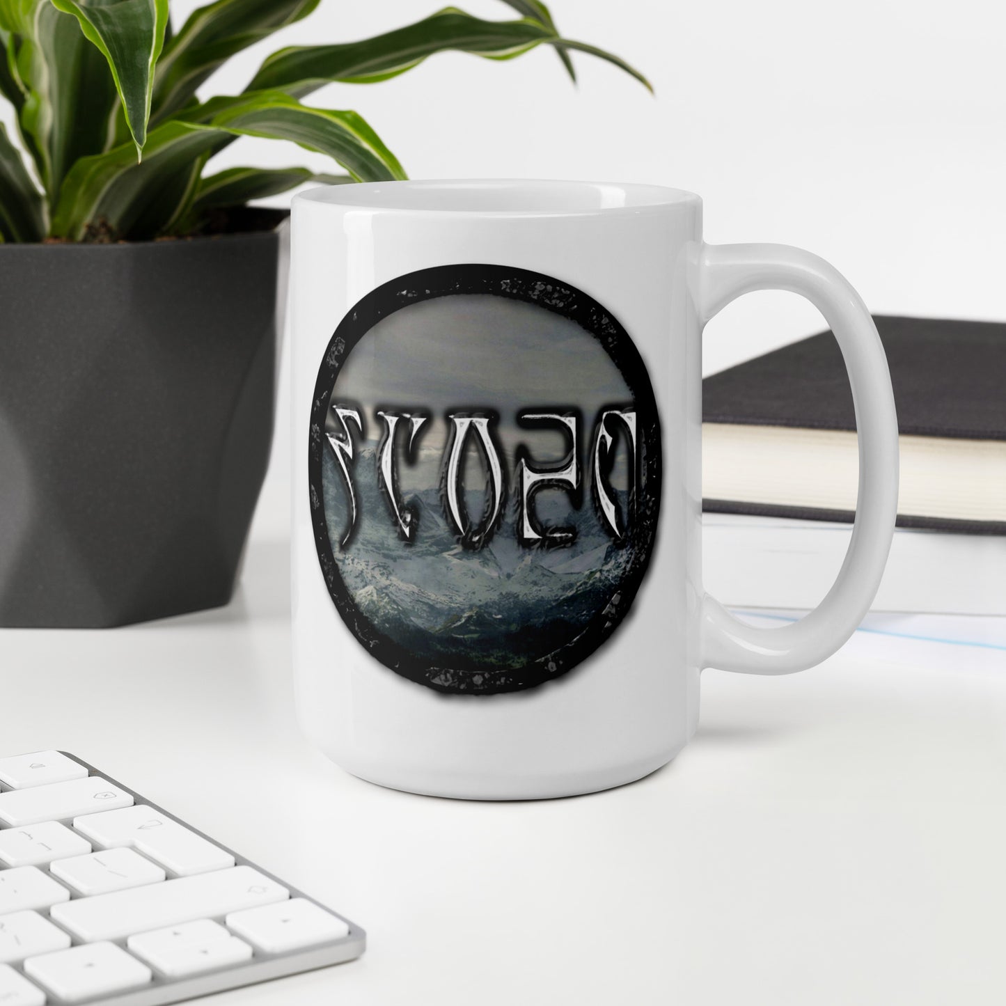 Tundra Collection™ — Daedric Edition™ White glossy mug