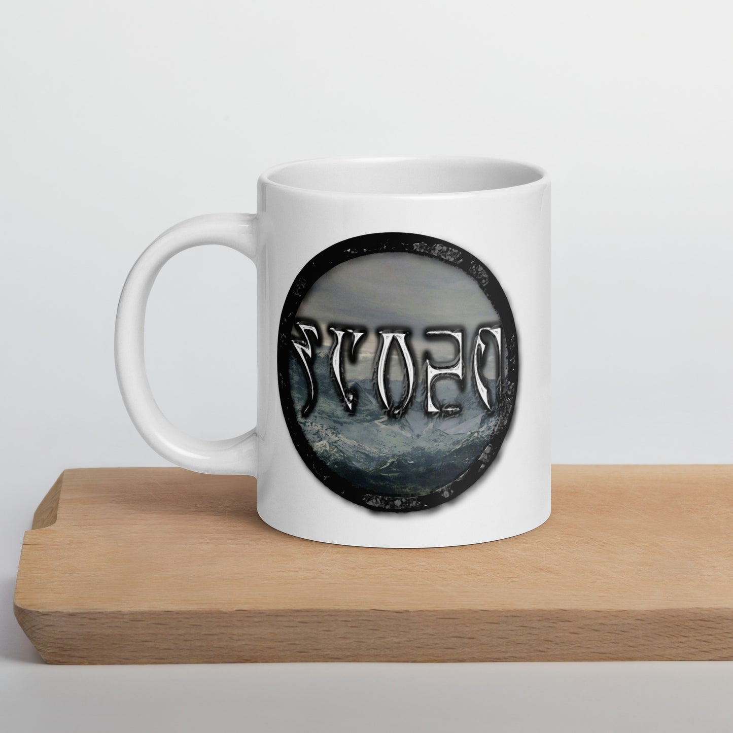 Tundra Collection™ — Daedric Edition™ White glossy mug
