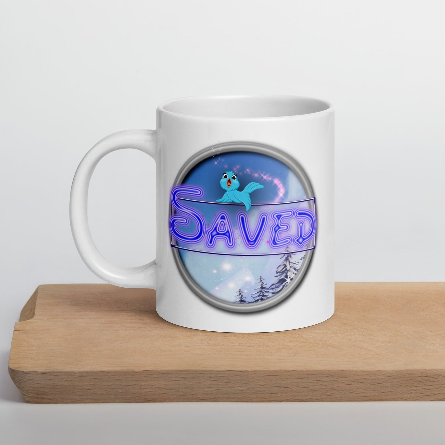 Cozy Corner™ SAVED —Enchanted Edition™ White glossy mug