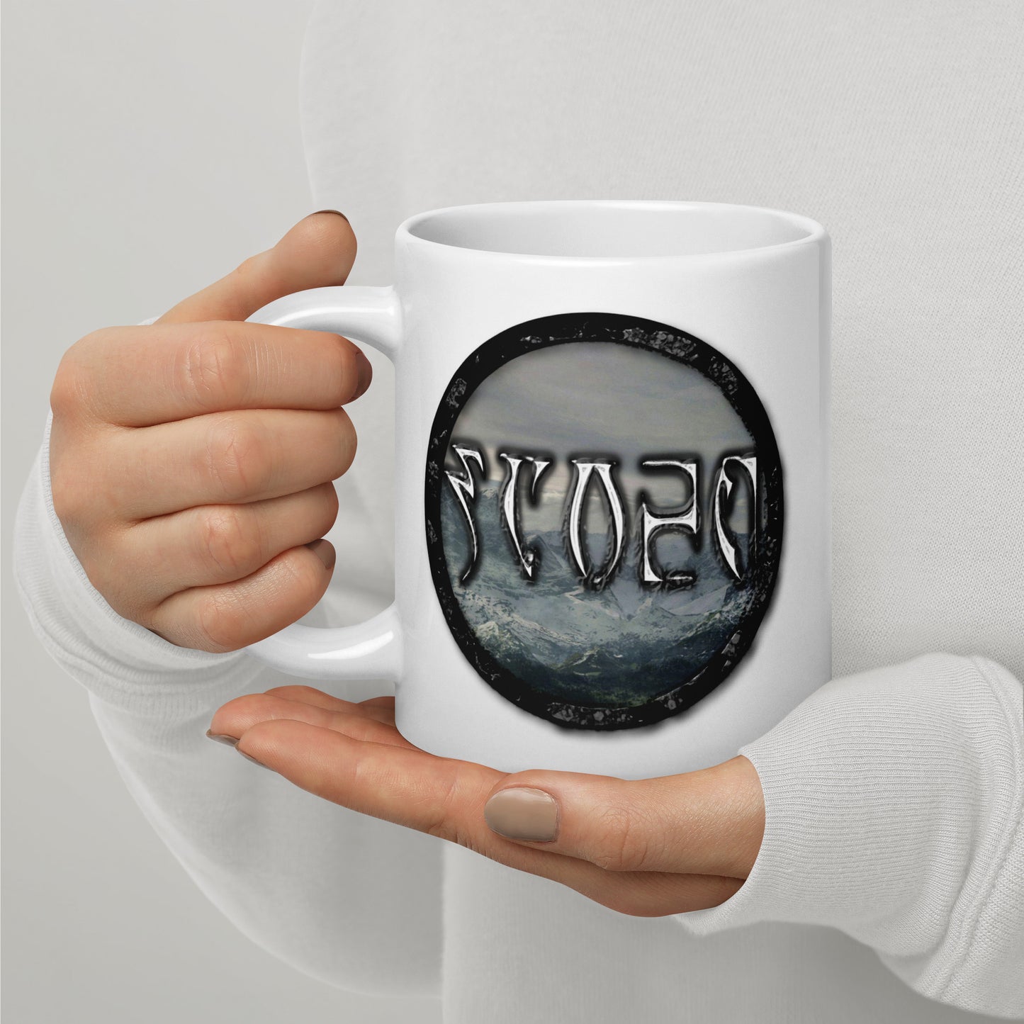 Tundra Collection™ — Daedric Edition™ White glossy mug