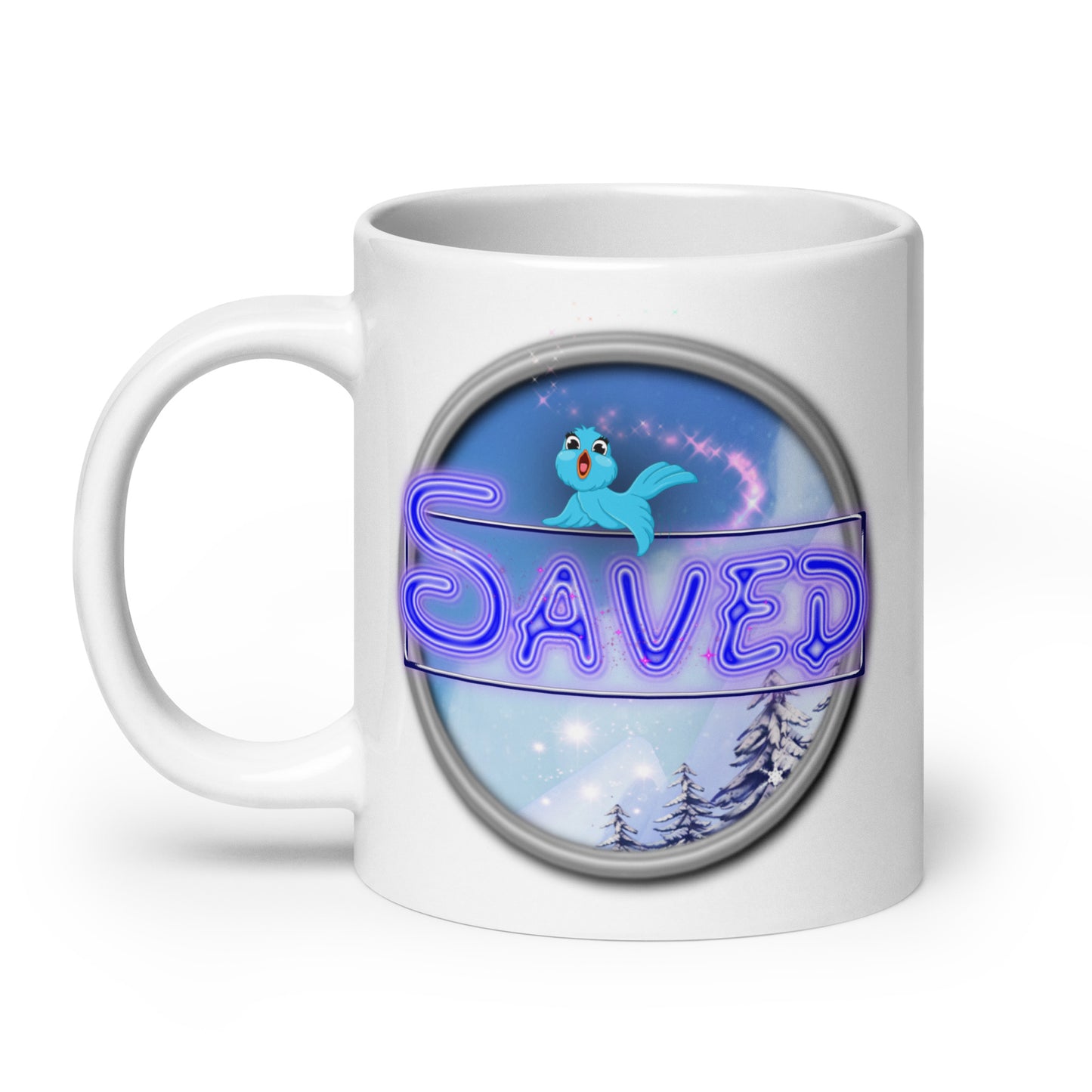 Cozy Corner™ SAVED —Enchanted Edition™ White glossy mug