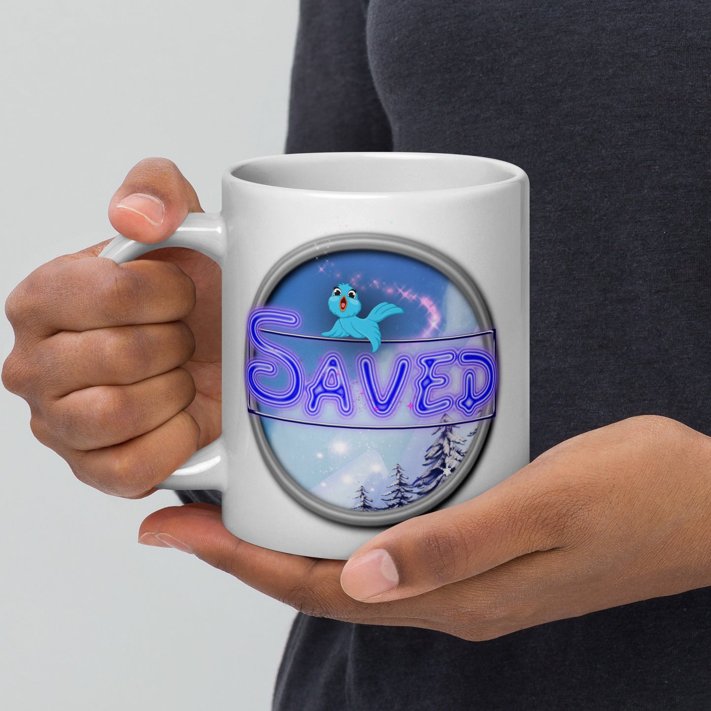 Cozy Corner™ SAVED —Enchanted Edition™ White glossy mug