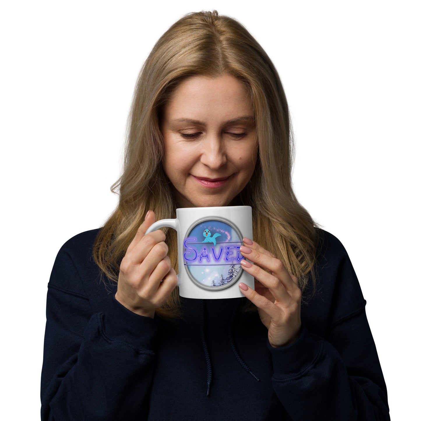 Cozy Corner™ SAVED —Enchanted Edition™ White glossy mug