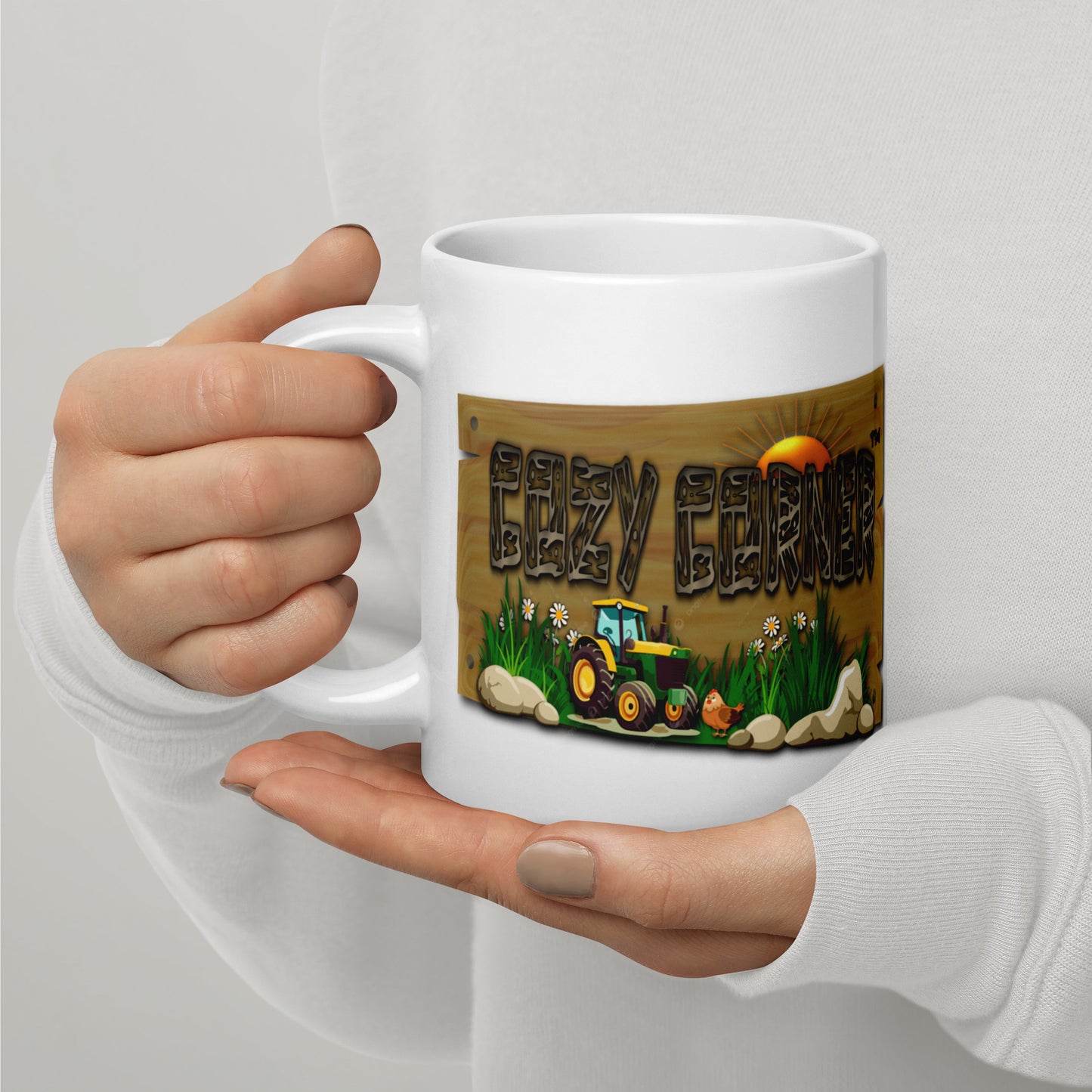 Cozy Corner™ SAVED — Farm Edition™ White glossy mug