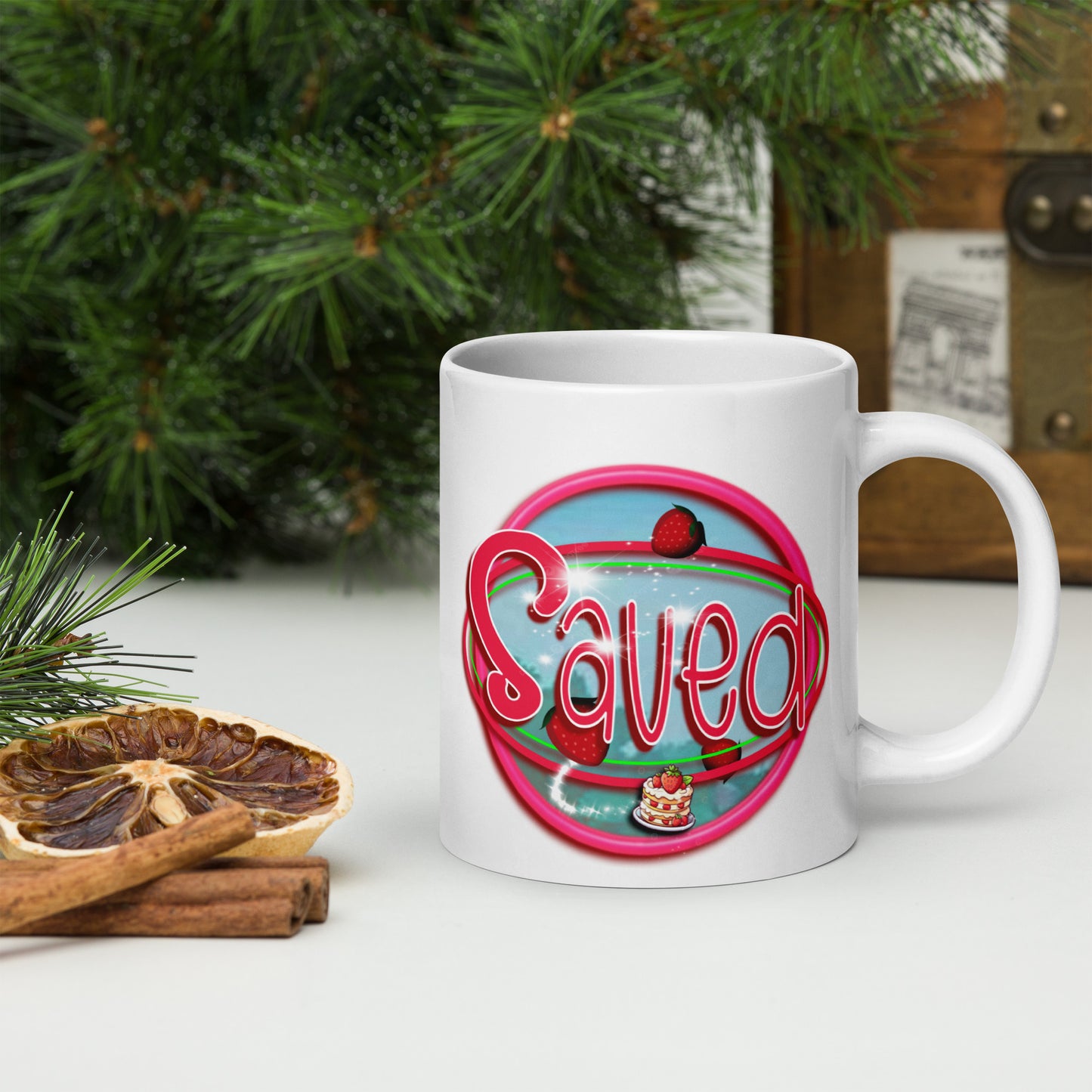 Cozy Corner™ SAVED — Shortcake Edition™ — White glossy mug