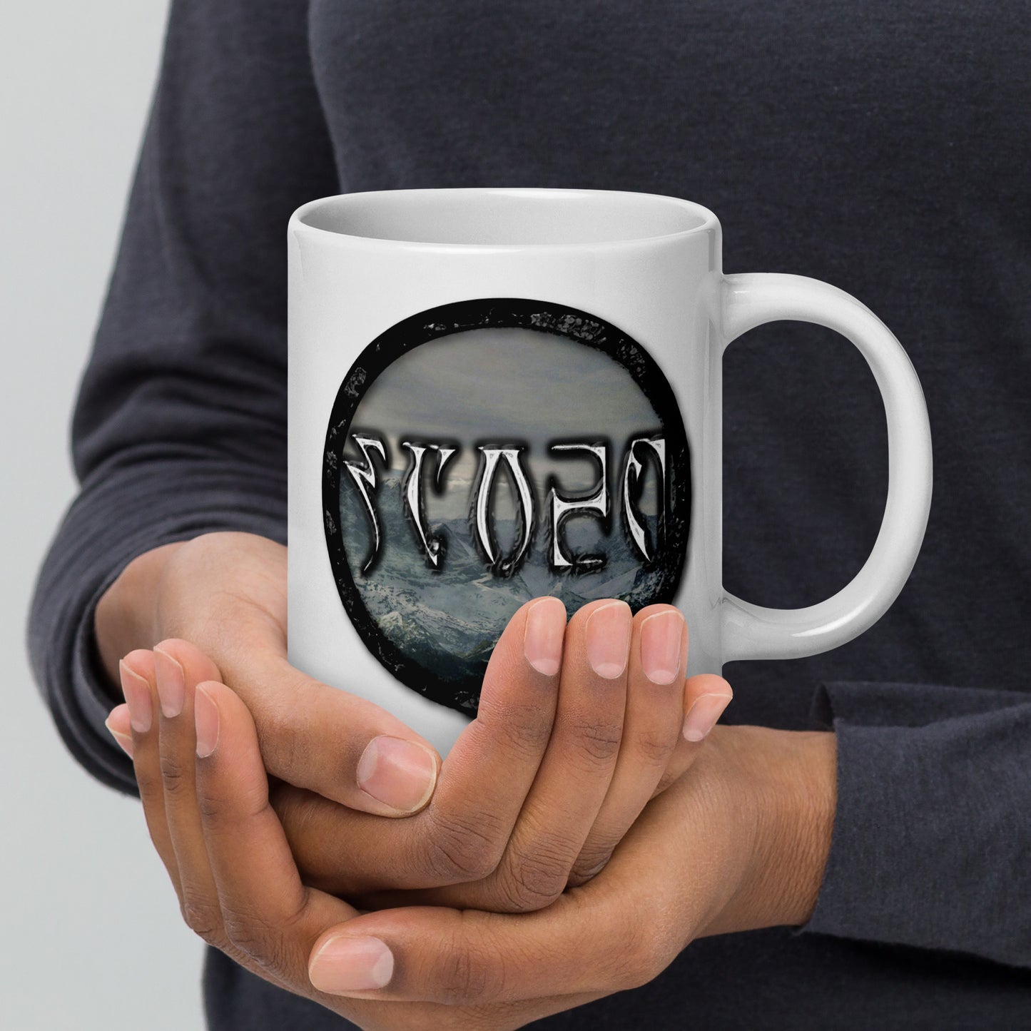Tundra Collection™ — Daedric Edition™ White glossy mug