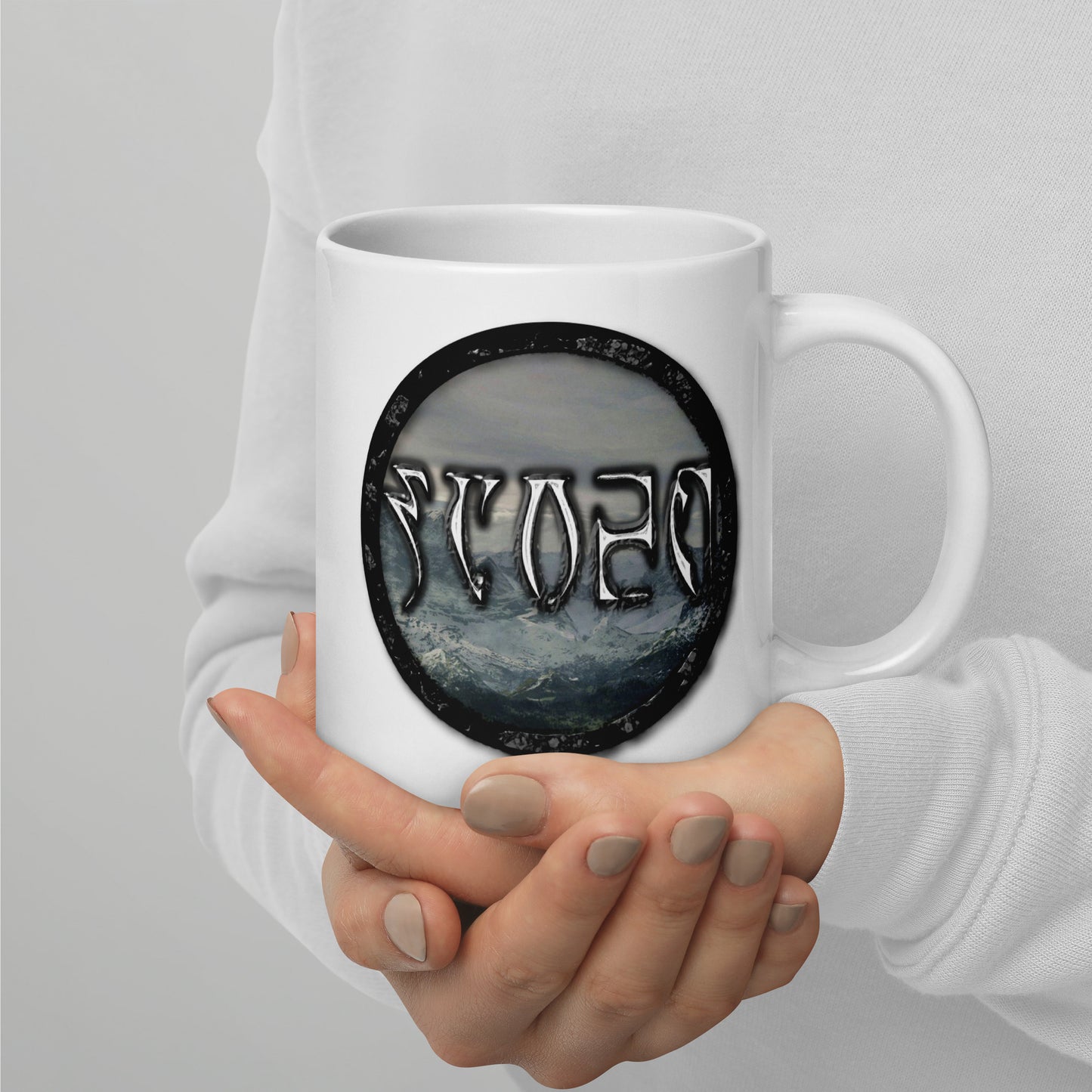 Tundra Collection™ — Daedric Edition™ White glossy mug