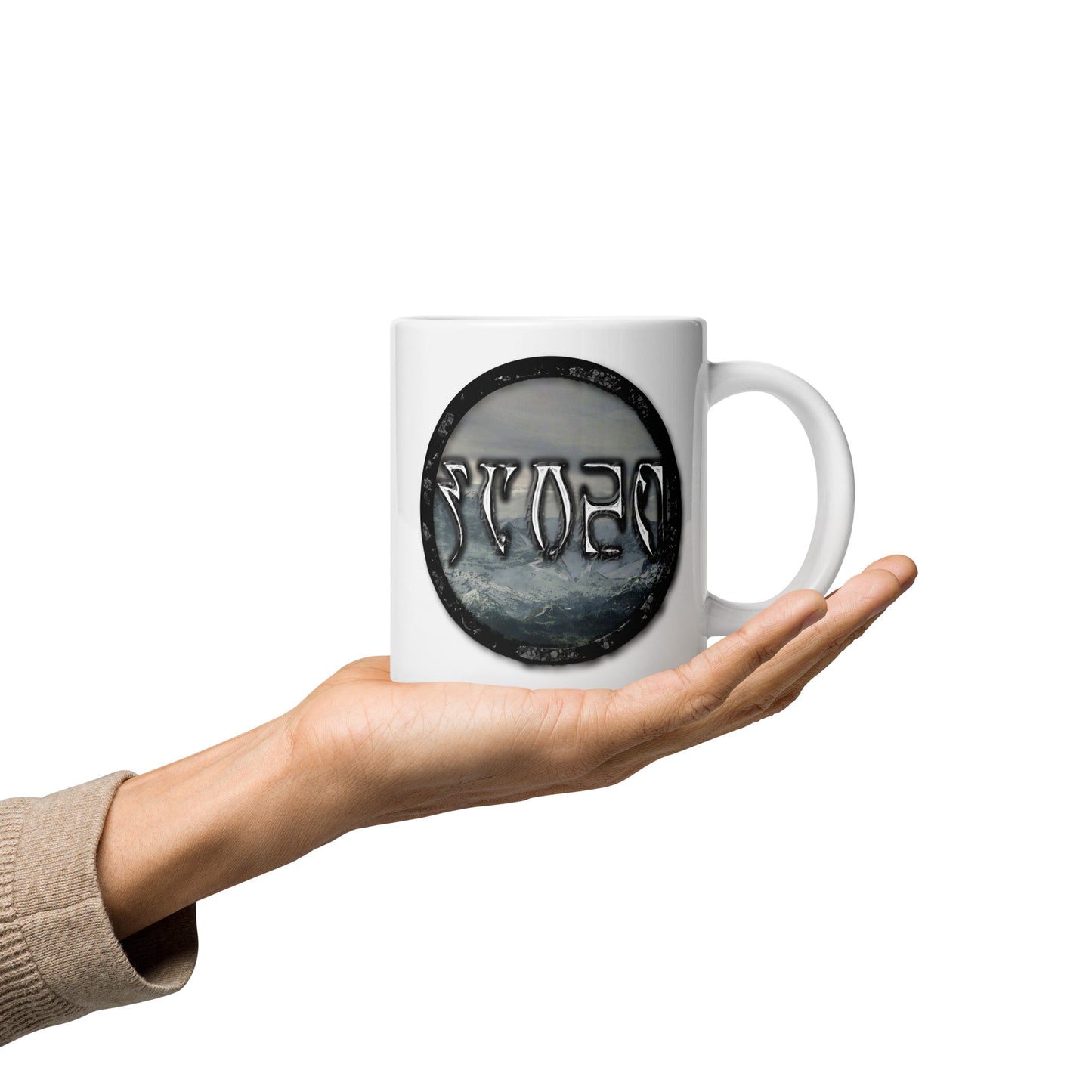 Tundra Collection™ — Daedric Edition™ White glossy mug