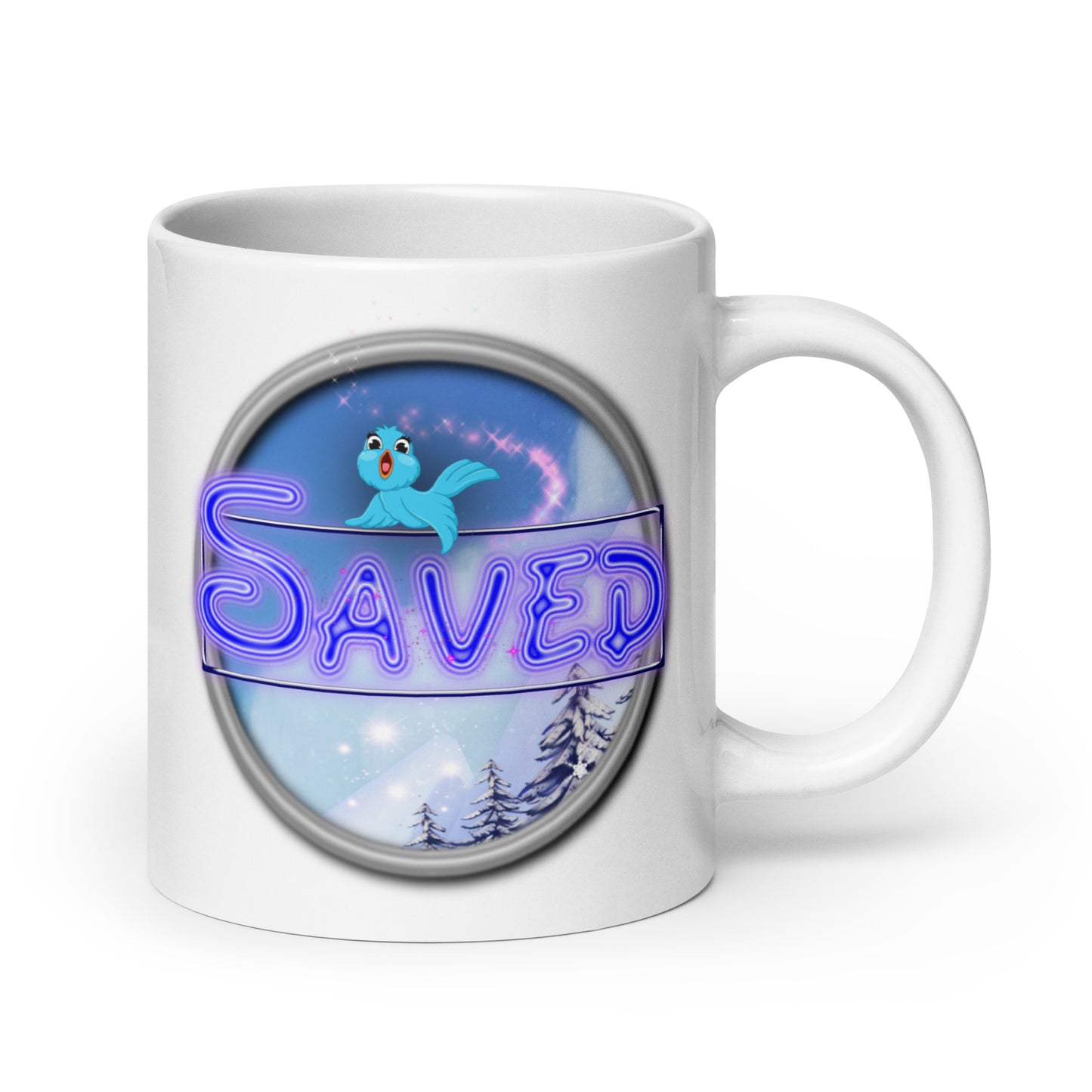 Cozy Corner™ SAVED —Enchanted Edition™ White glossy mug