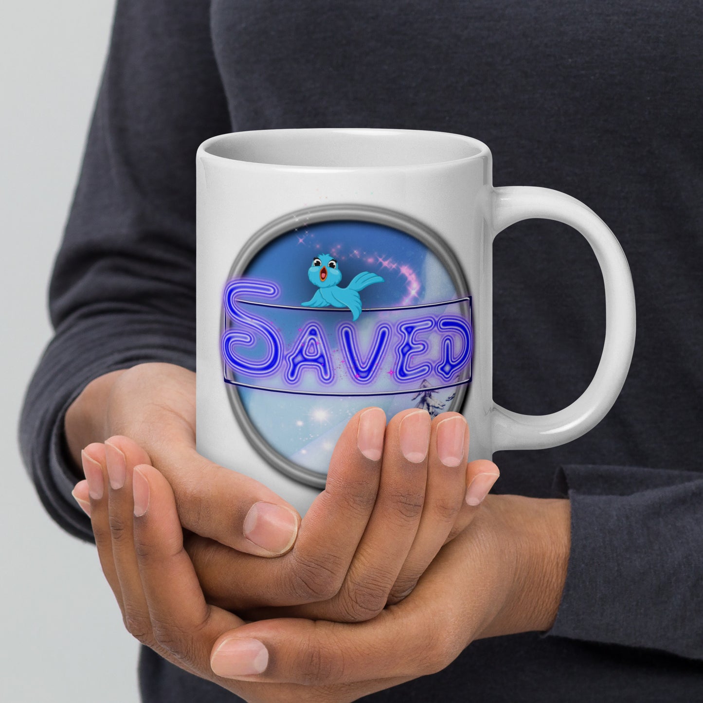 Cozy Corner™ SAVED —Enchanted Edition™ White glossy mug
