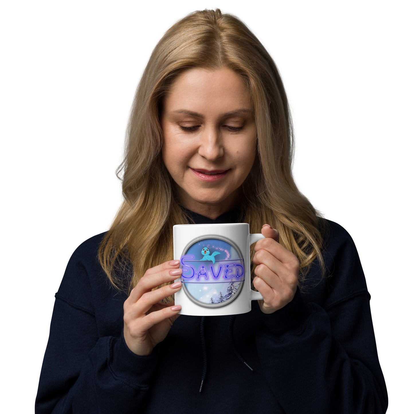 Cozy Corner™ SAVED —Enchanted Edition™ White glossy mug