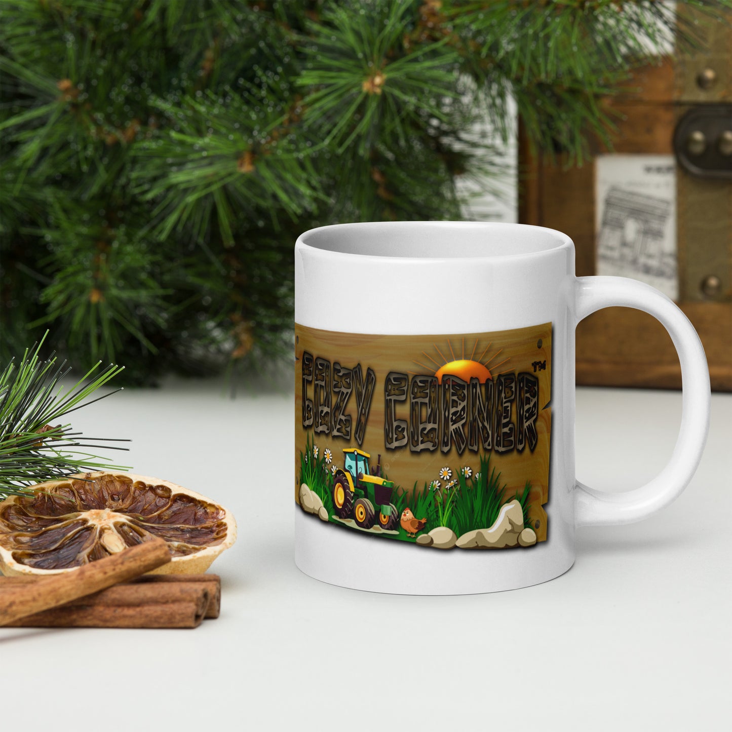 Cozy Corner™ SAVED — Farm Edition™ White glossy mug