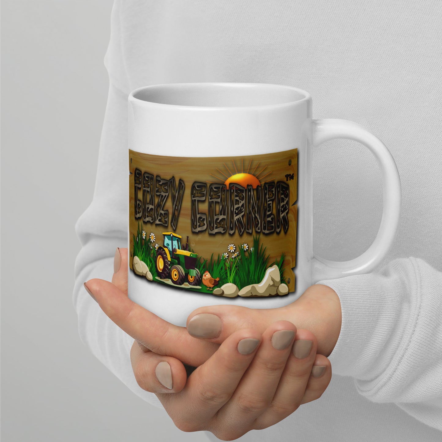 Cozy Corner™ SAVED — Farm Edition™ White glossy mug