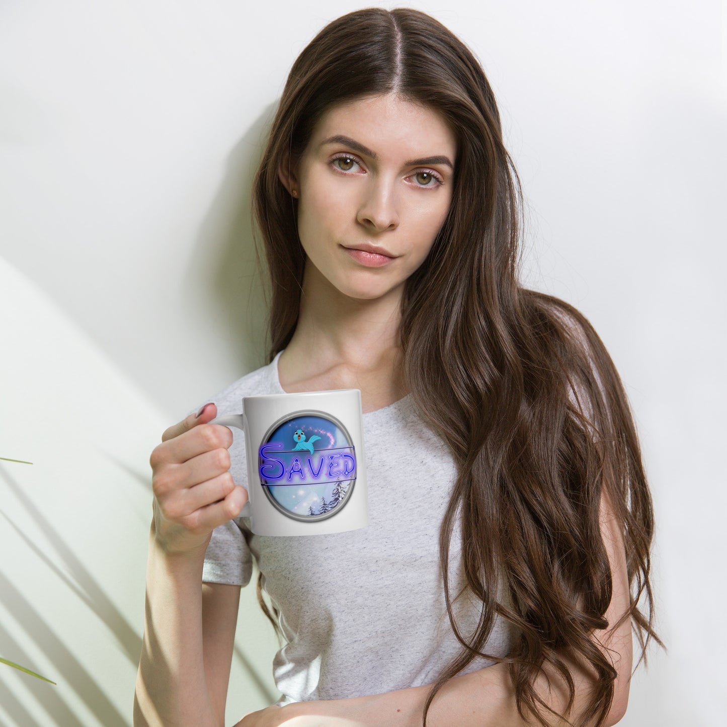 Cozy Corner™ SAVED —Enchanted Edition™ White glossy mug